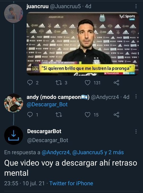 Usuarios siendo domados tweet media