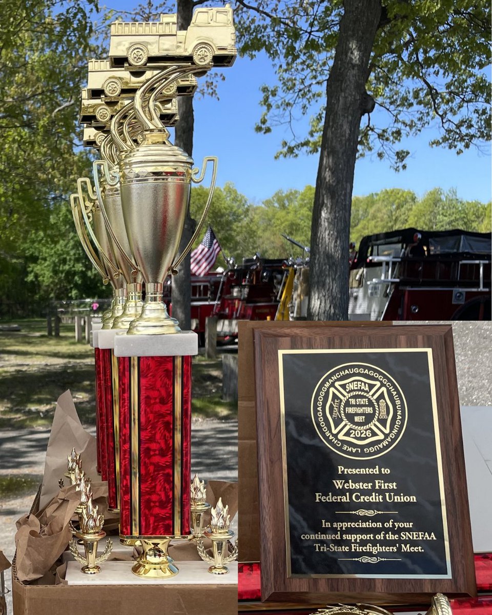 websterfirstfcu's tweet photo. 🚒🔥 Last weekend, our Webster &amp; Dudley branches had a blast at the Tri-State Firefighters' Meet in Webster! Honored to sponsor &amp; support this amazing event. Shoutout to all the firefighters who inspire us daily! 👩‍🚒 https://t.co/UXJP5E1Ofc