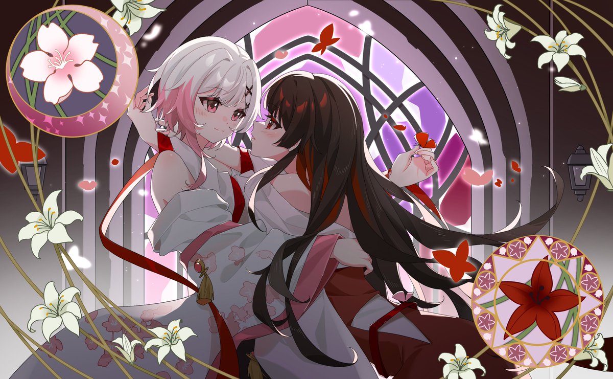 akz000000's tweet photo. #まのさば 
#まのさば二次創作
この定番の百合構図、ずっとエマヒロにすごく似合うと思ってた。
中国語では、520と「君を愛してる」の発音はよく似ているよ。
 ❤エマヒロ❤

约稿,🚫AI,🚫商用。 https://t.co/6GEW1hl3fK