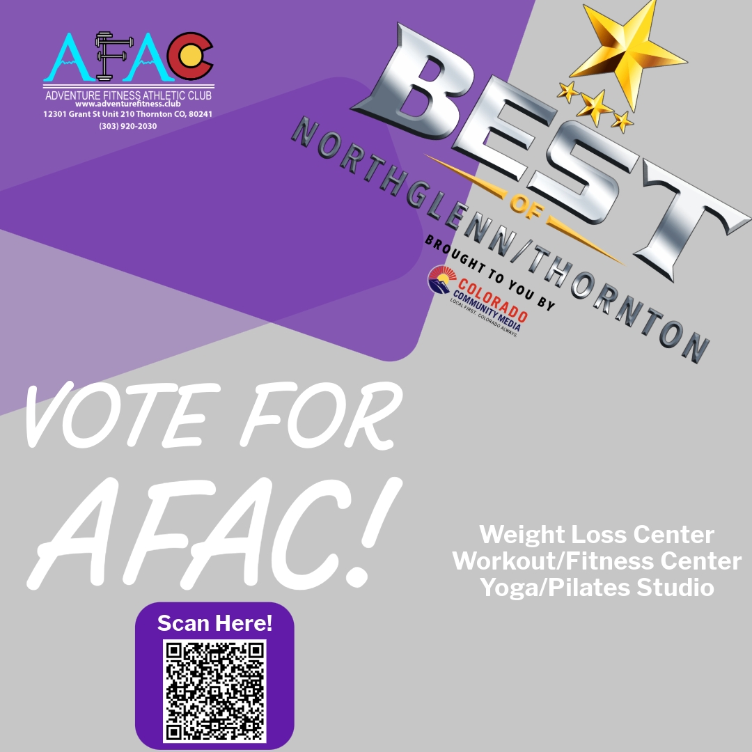 AdventureFT's tweet photo. 🏆 Time is running out!🏆

We’re honored to be nominated for Northglenn / Thornton Best of the Best in:
💪 Weight Loss Center
🏋️ Workout/Fitness Center
🧘 Yoga/Pilates Studio

Vote Here!🔗 https://t.co/YyjkkTGyJz https://t.co/KeW3tcX6Ng