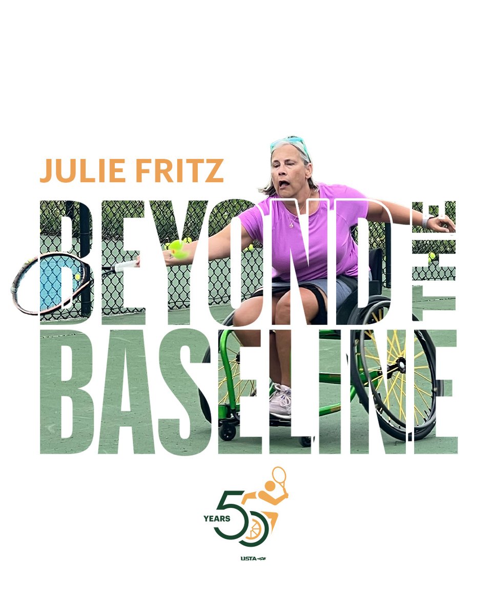 USTAMidwest's tweet photo. Celebrating 50 years of wheelchair tennis and the people who changed the game. 😃

Meet Julie Fritz: 👉 https://t.co/KJiBILFc38 https://t.co/eeqcZajKgb