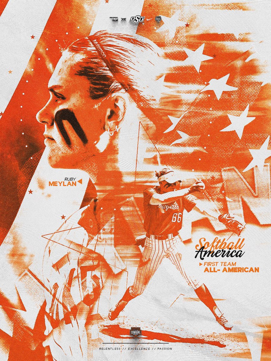 cowgirlsb's tweet photo. No-brainer. 

Ruby has been named a First Team All-American by @SoftbalAmerica 💫

#GoPokes | @rubymeylan https://t.co/smBCUSMdg5
