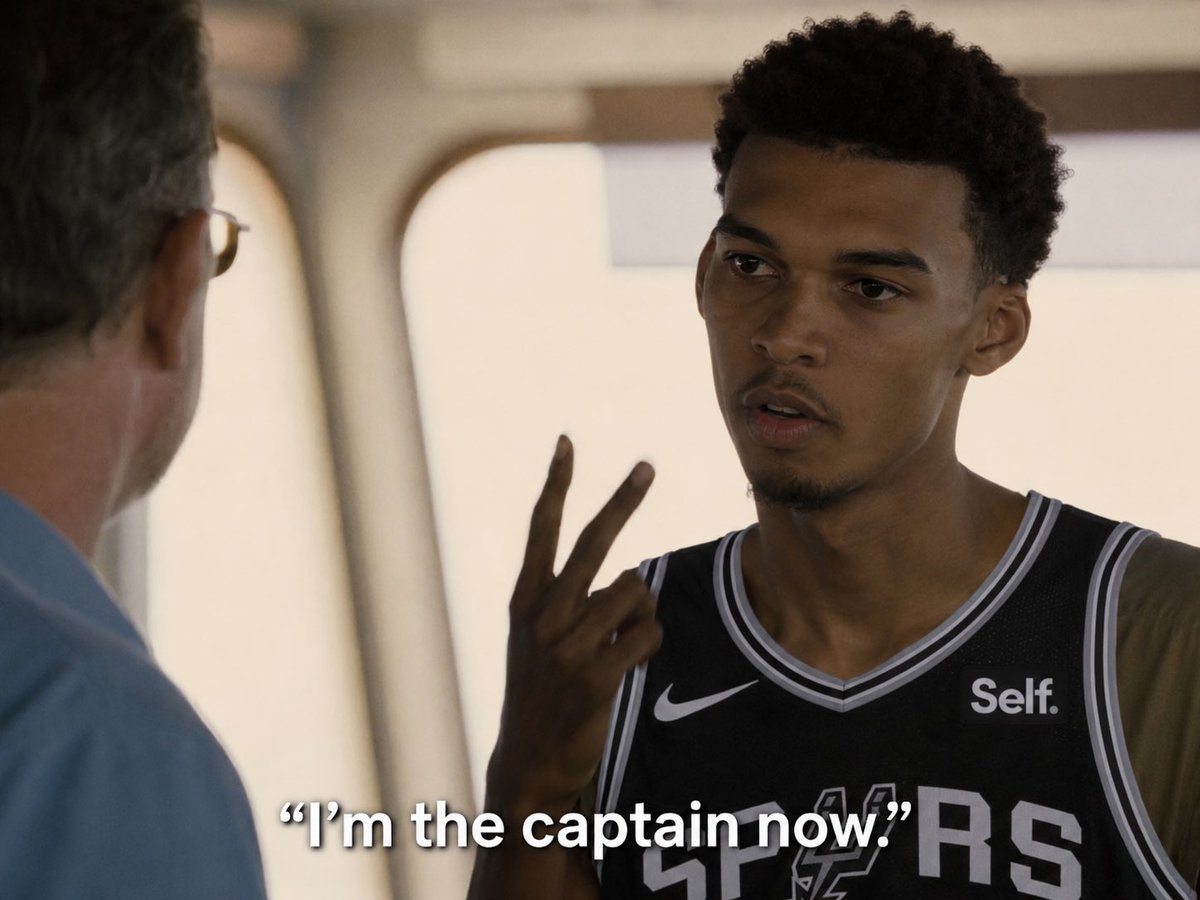 EvryDayMan29's tweet photo. #NBAPlayoffs2026 #spursvsthunder #wembanyama 
Victor has a message for SGA https://t.co/WZt0WhGaks