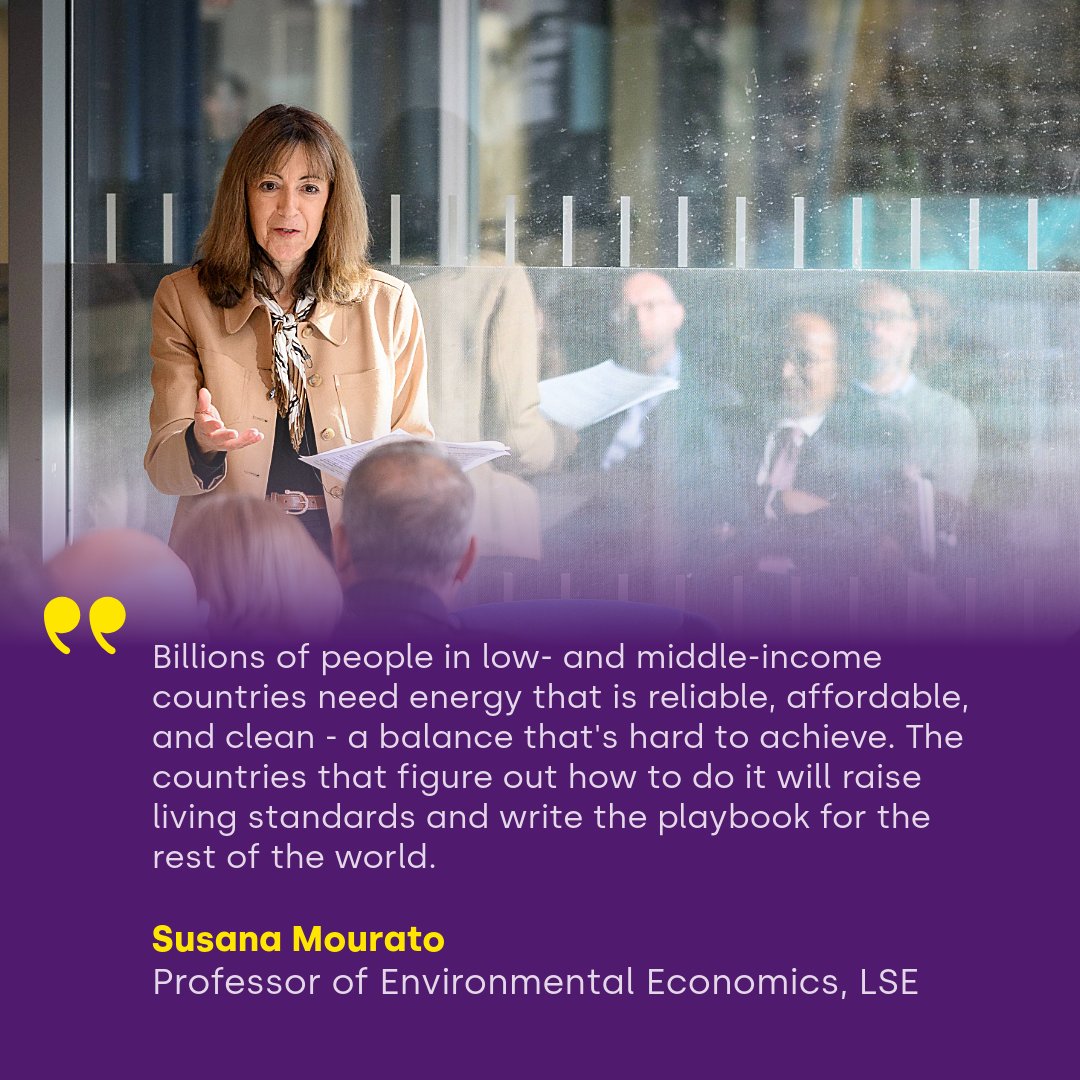 The_IGC's tweet photo. IGC &amp; LSE hosted a discussion w/ @TataPower's CEO on building clean &amp; resilient energy systems for emerging economies.

The conversation highlighted the role of renewables &amp; consumer behaviour in enabling energy transitions.

Learn about our partnership: https://t.co/fYgdblpWon https://t.co/6cUPZiKrDy