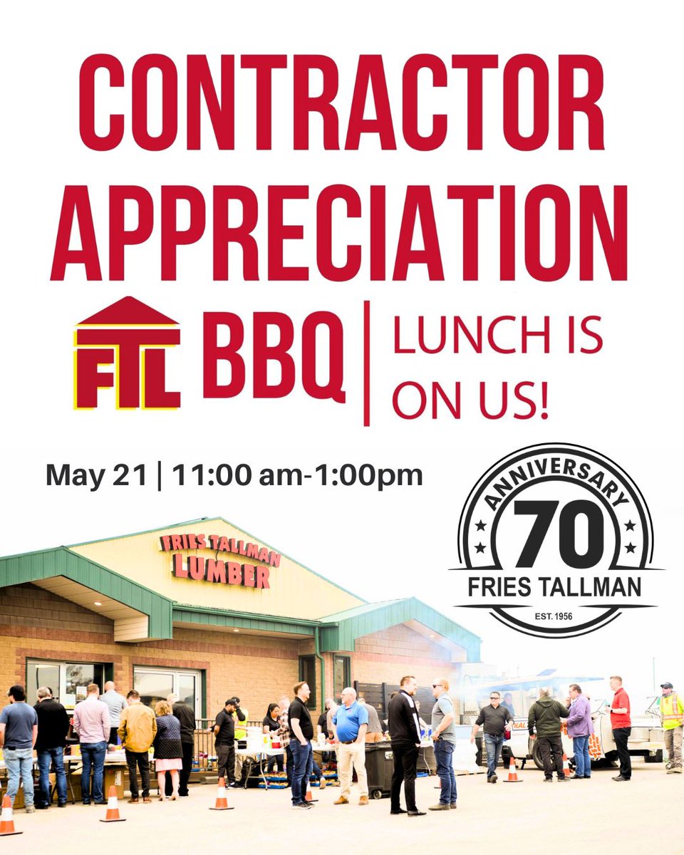 FriesTallman's tweet photo. CAN'T WAIT TO SEE YOU-THIS THURSDAY!🎉
📅Date: Thursday, May 21st
🕙Time: 11:00 AM to 1:00 PM
📍Location: Front Deck-1737 Dewdney Ave.
📧RSVP: marketing@friestallman.com https://t.co/eL1elAVfCi