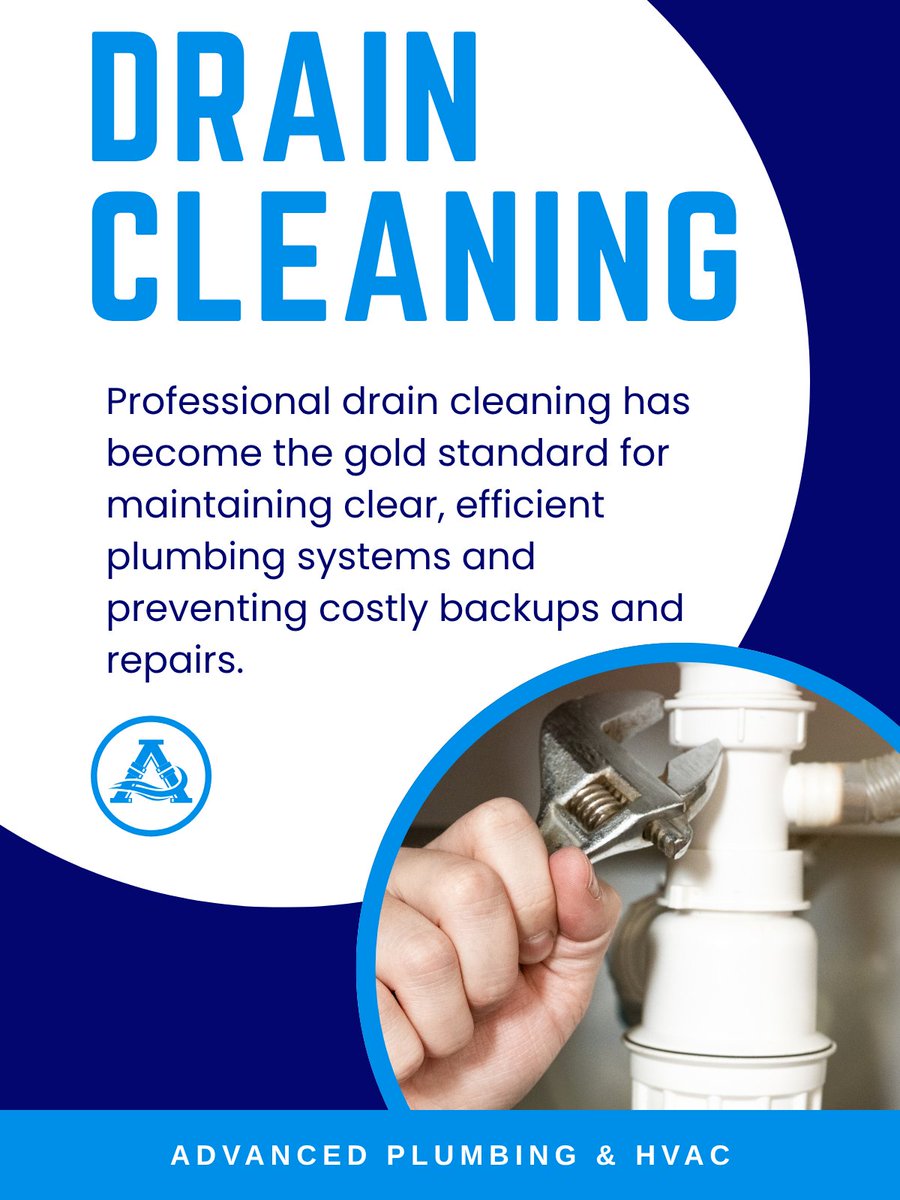 GetAdvancedTX's tweet photo. Clogged drains can lead to bigger problems if left untreated. Professional drain cleaning keeps your plumbing flowing properly and helps prevent costly repairs.
Learn more: https://t.co/GmCi1E9Ihz
#DrainCleaning #ClogFree #PlumbingCare https://t.co/lYC1au46zL