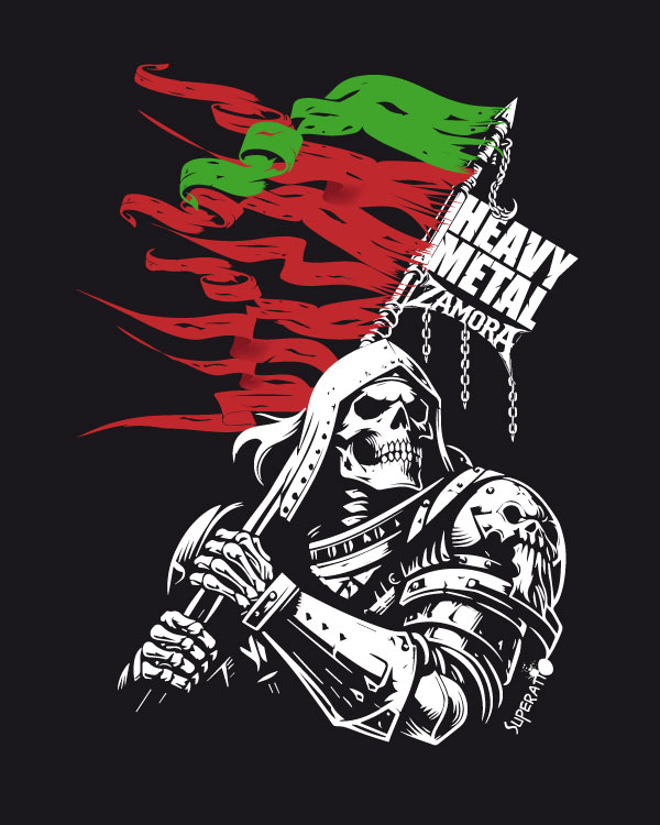 MetalSuperatio's tweet photo. Acabo de retocar esta ilustración. (Está inspirada, como ya he comentado alguna vez, en el Peromato, la mítica veleta de Zamora). 

La acabo de subir a mi tienda de La Tostadora y allí está, estampada en una camiseta. 😊

  https://t.co/JzE4HXQl26 https://t.co/8zonFJGdYg