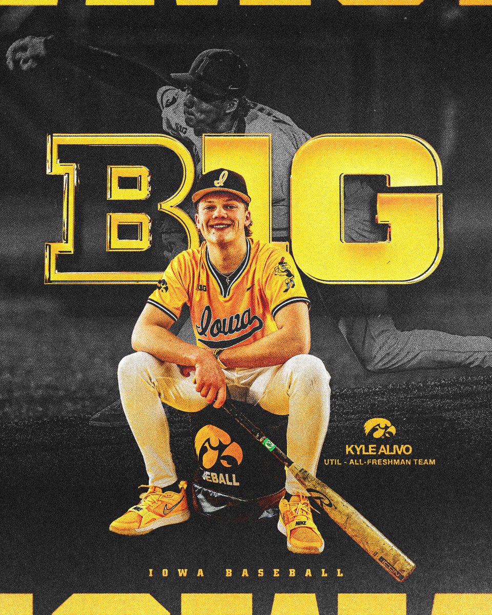 UIBaseball's tweet photo. Our Freshman 😎

Kyle Alivo was named to the All-Big Ten Freshman Team! https://t.co/8oRzFAEwWs