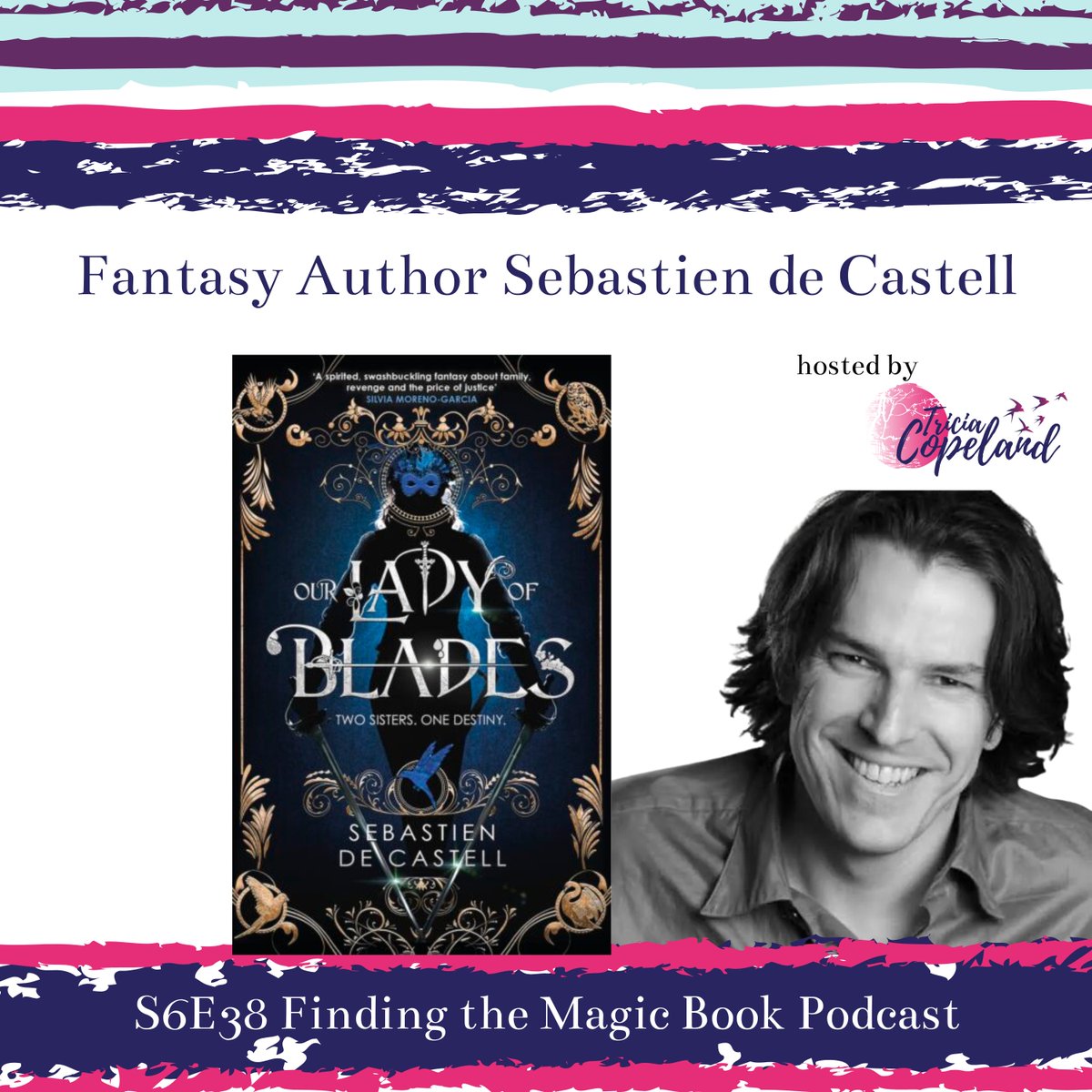 decastell's tweet photo. Few interviewers are as sharp as the books they champion. A genuine pleasure talking Our Lady of Blades with @TriciaC_Author on the Finding the Magic Book Podcast. Two sisters, one destiny, and far too many sharp objects. 🗡️
https://t.co/CJAsegW6Df
#OurLadyOfBlades #FantasyBooks https://t.co/lhxiJSWMGR