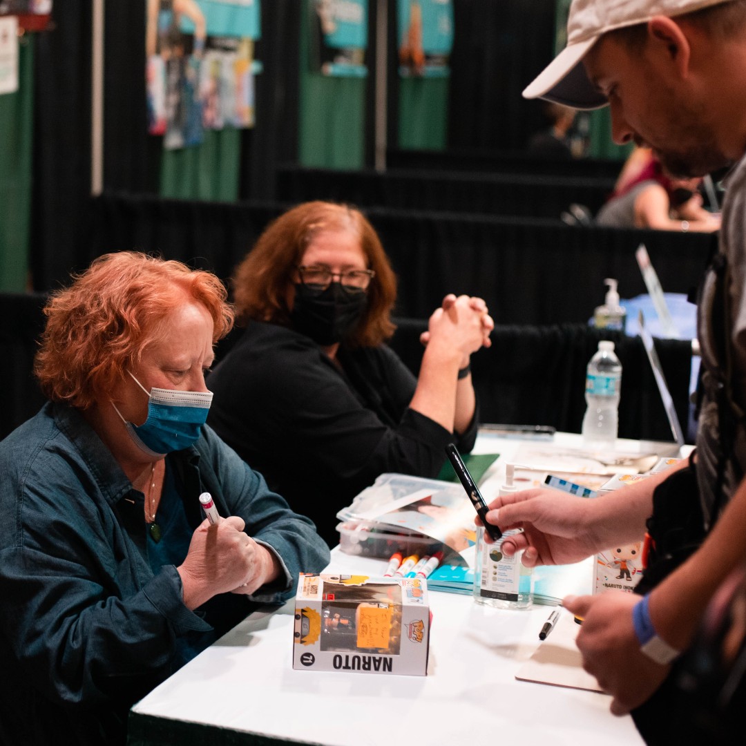WasabiCon's tweet photo. Happy birthday to the English voice of Naruto 🍥 Maile Flanagan! Maile was a guest at WasabiCon in 2022. https://t.co/uGK97ZEh0w
