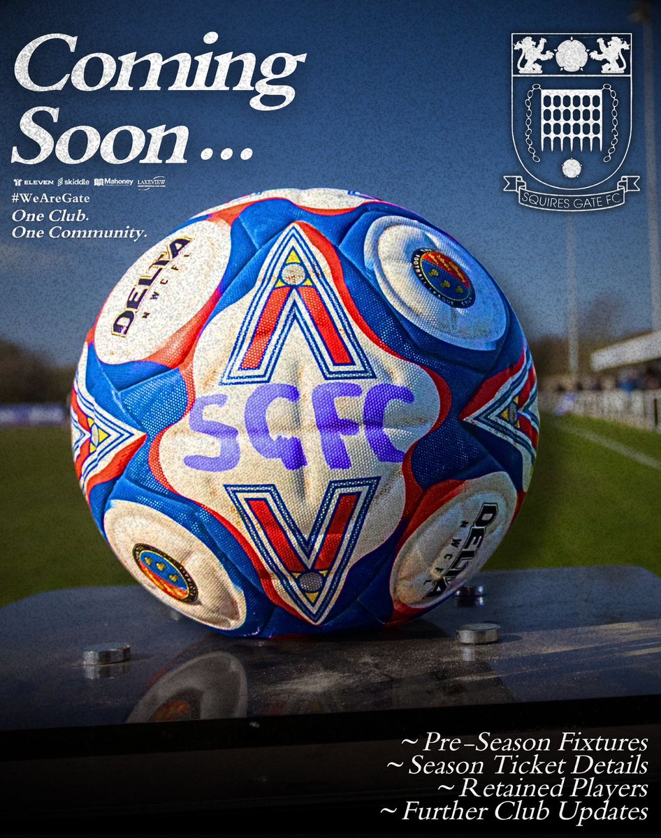 squiresgatefc's tweet photo. 🔜 𝑪𝒐𝒎𝒊𝒏𝒈 𝑺𝒐𝒐𝒏…

👀 Keep your eyes peeled in the coming days and weeks for details on:

🗓️ 𝙋𝙧𝙚-𝙎𝙚𝙖𝙨𝙤𝙣
🎫 𝙎𝙚𝙖𝙨𝙤𝙣 𝙏𝙞𝙘𝙠𝙚𝙩𝙨
✍️ 𝙍𝙚𝙩𝙖𝙞𝙣𝙚𝙙 𝙋𝙡𝙖𝙮𝙚𝙧𝙨
And much more!

☀️ An exciting summer awaits ahead of a massive 2026/27 campaign.👊

🔷 #WeAreGate | #OneClub