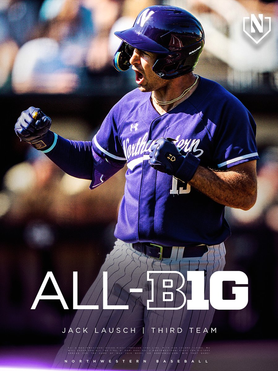 NUCatsBaseball's tweet photo. ALL-BIG TEN 🏅

Jack Lausch earns Third Team All-Big Ten honors! https://t.co/QQPVy09zBm
