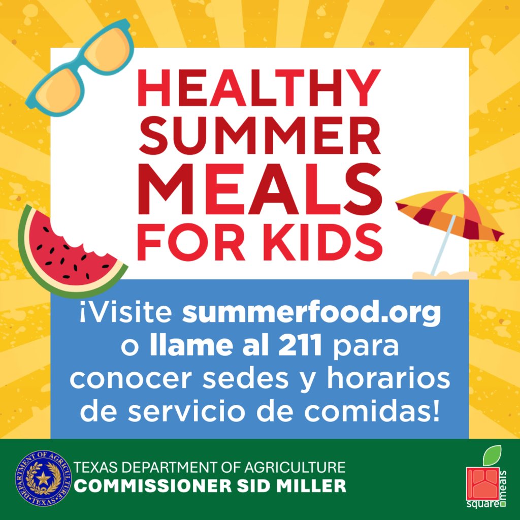 smslearns's tweet photo. Keep kids healthy and fueled all summer long! ☀️🍎
The Summer Meal Program offers free, nutritious meals for children and teens 18 and under, plus enrolled students with disabilities up to age 21.   Find meal locations and times near you at https://t.co/jt1L0FPxbn or call 2-1-1. https://t.co/rELzCgHuQG