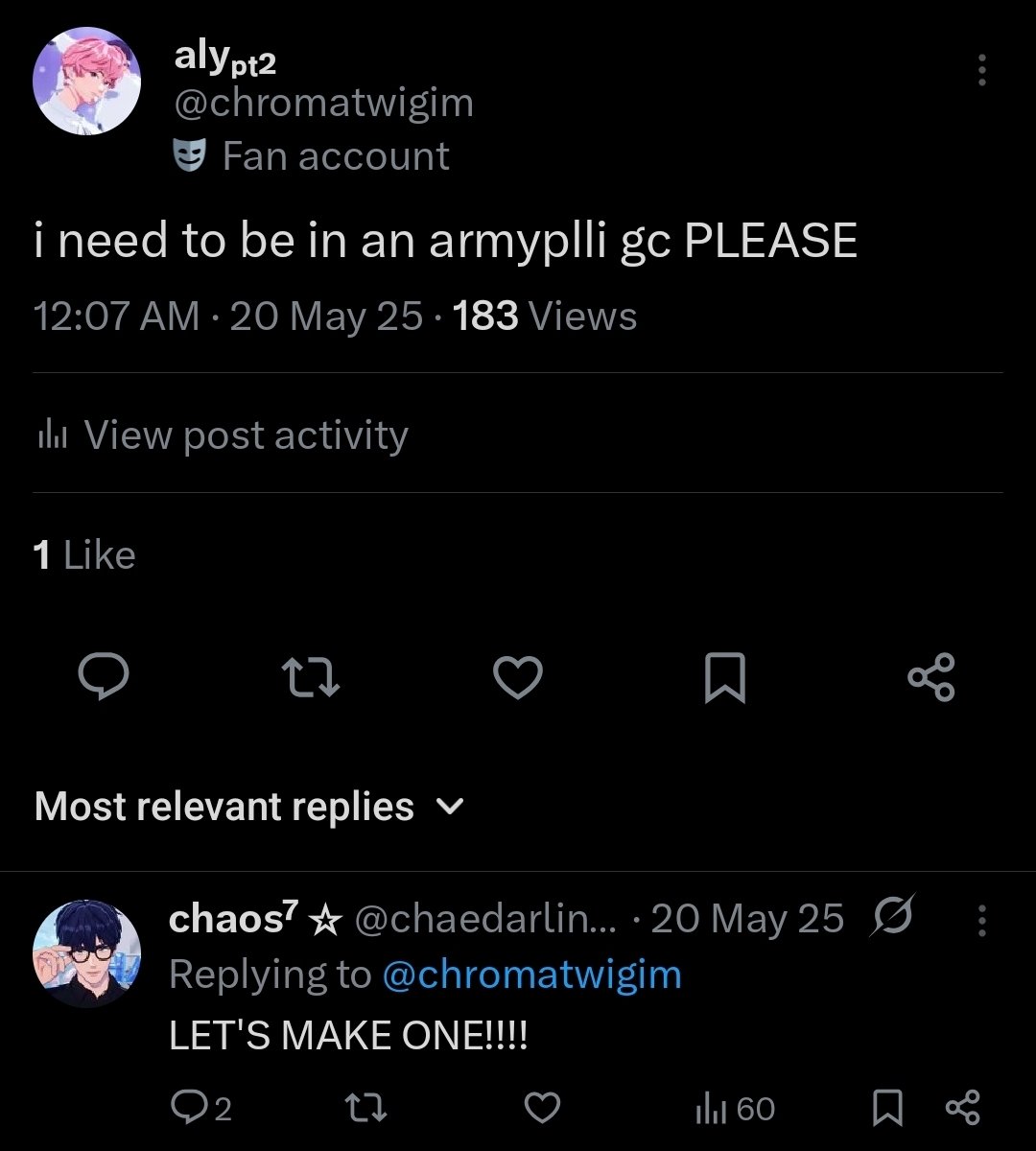 chromatwigim's tweet photo. since it's 12am here, I want to greet my armyplli family a happy 1st anniversary 🥺

fangirling became even more enjoyable because of yall. thank you for being my safe space and for accepting my delulu and yaoi lover ass 🫶 to more plavetan soon !

some of my fave moments btw: https://t.co/kBy3xKs1rD