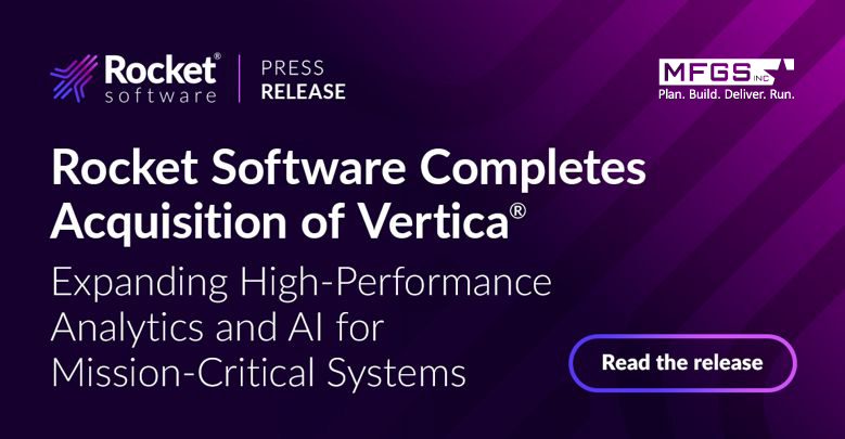 mfgsinc's tweet photo. Big news for #federalIT: Rocket Software has completed its acquisition of Vertica. Thanks to #MFGSinc's partnership with Rocket, Vertica stays in our offering. No disruption. No scramble. Just seamless #analytics and #AI for your mission.

Read more 👉 https://t.co/p3sqG1wOQJ https://t.co/5HnBc5tyhF