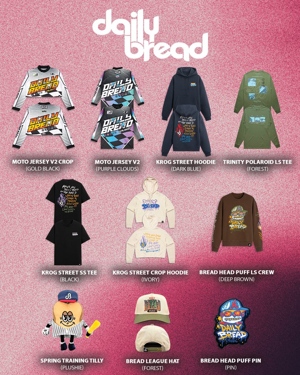 dailybreadmusic's tweet photo. dB USB 1.7 &amp; Spring Merch Drop, live in the store!
https://t.co/tXhDBJqdJI

The complete source of my creative output dating back to 2008 you can’t get anywhere else.

Nearly every stitch on the merch has been hand-picked by me and it feels really good to share with you all. https://t.co/hPDVAWJJ4a