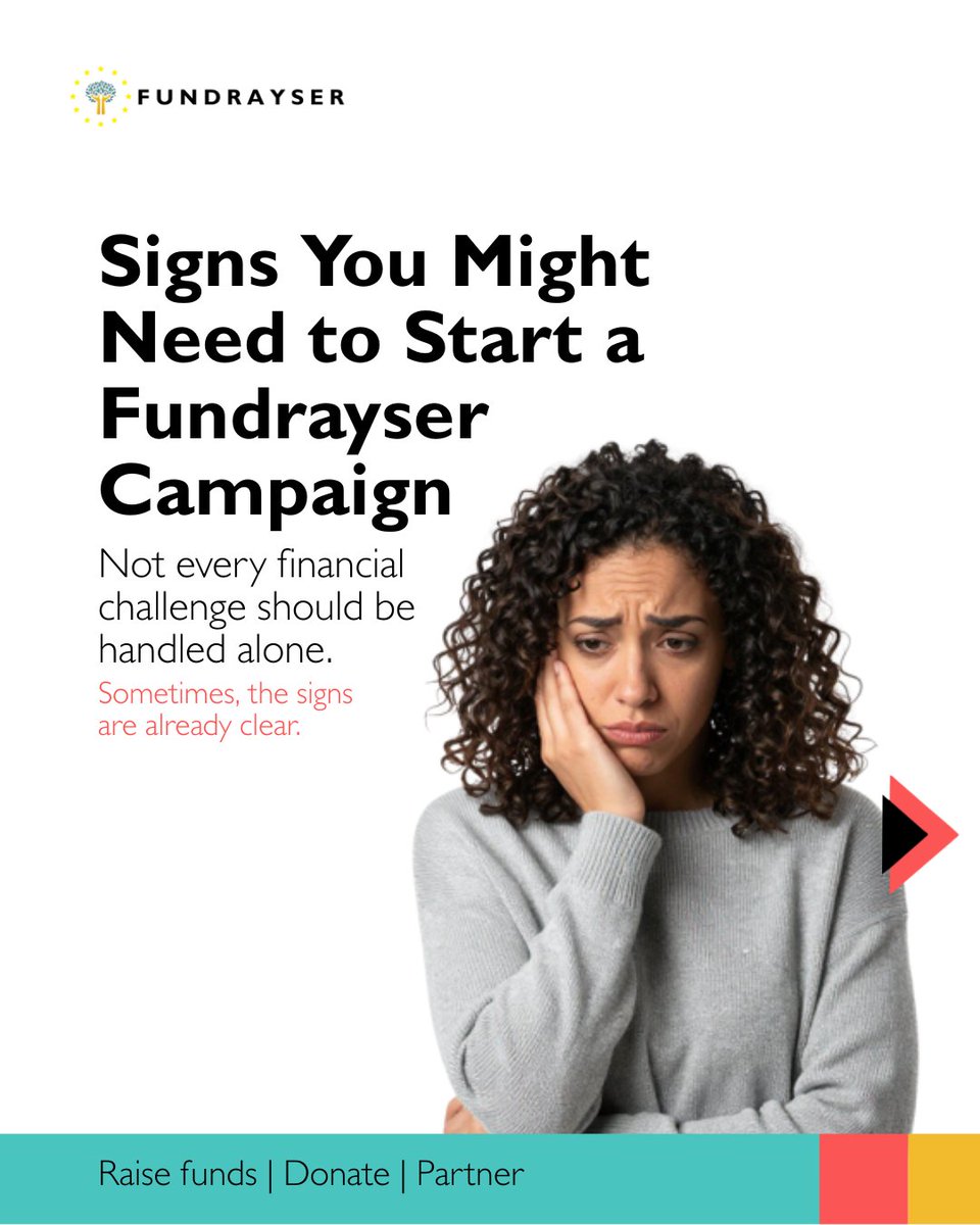 fundrayser's tweet photo. Sometimes the hardest part is asking for help.

Medical bills, school fees, debt, or business struggles can become too heavy to carry alone. Fundraising is not weakness. It is support.

Visit https://t.co/b4OjxSiA1P to start your campaign today
#Fundrayser #Crowdfunding #Give https://t.co/IIlYHqGJYf
