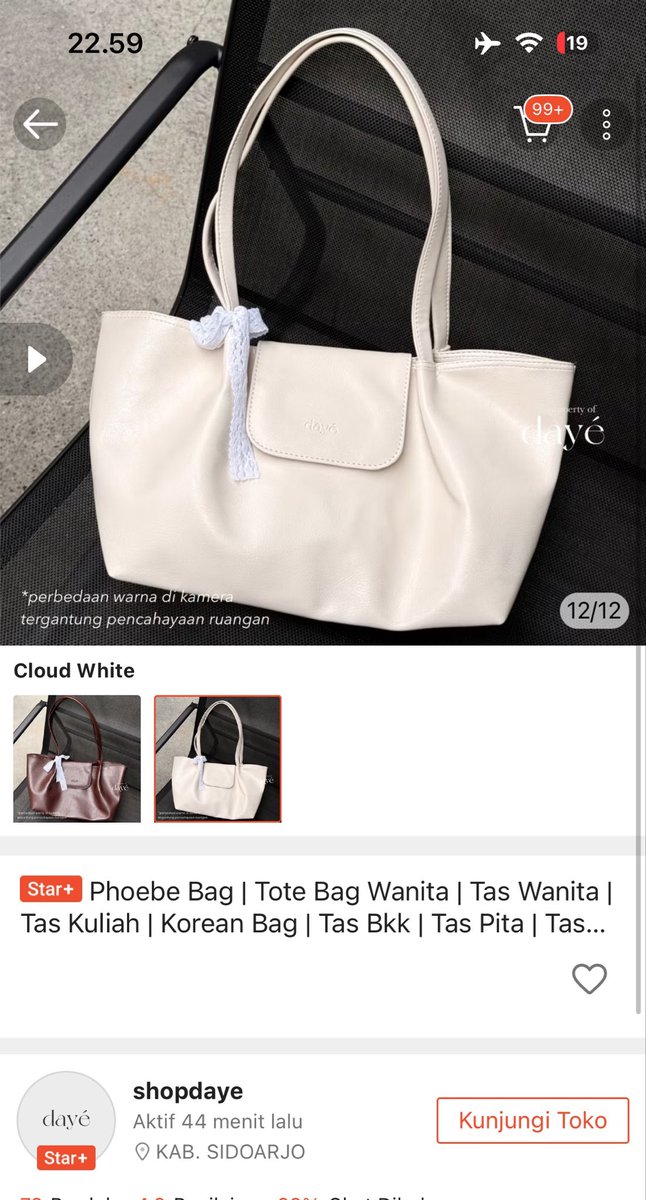scheolshua's tweet photo. Pl totebag merk daye 25k ajaa ambil di kosss 
no minus kotor dikit bisa di lap pake tissue basah, baru pake 3 kali doang buat ngantor trs bosen🥲
📍 margasatwa https://t.co/qqjADo5aqj