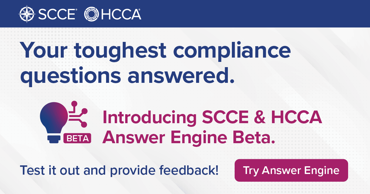 Society of Corporate Compliance and Ethics (SCCE)® tweet media