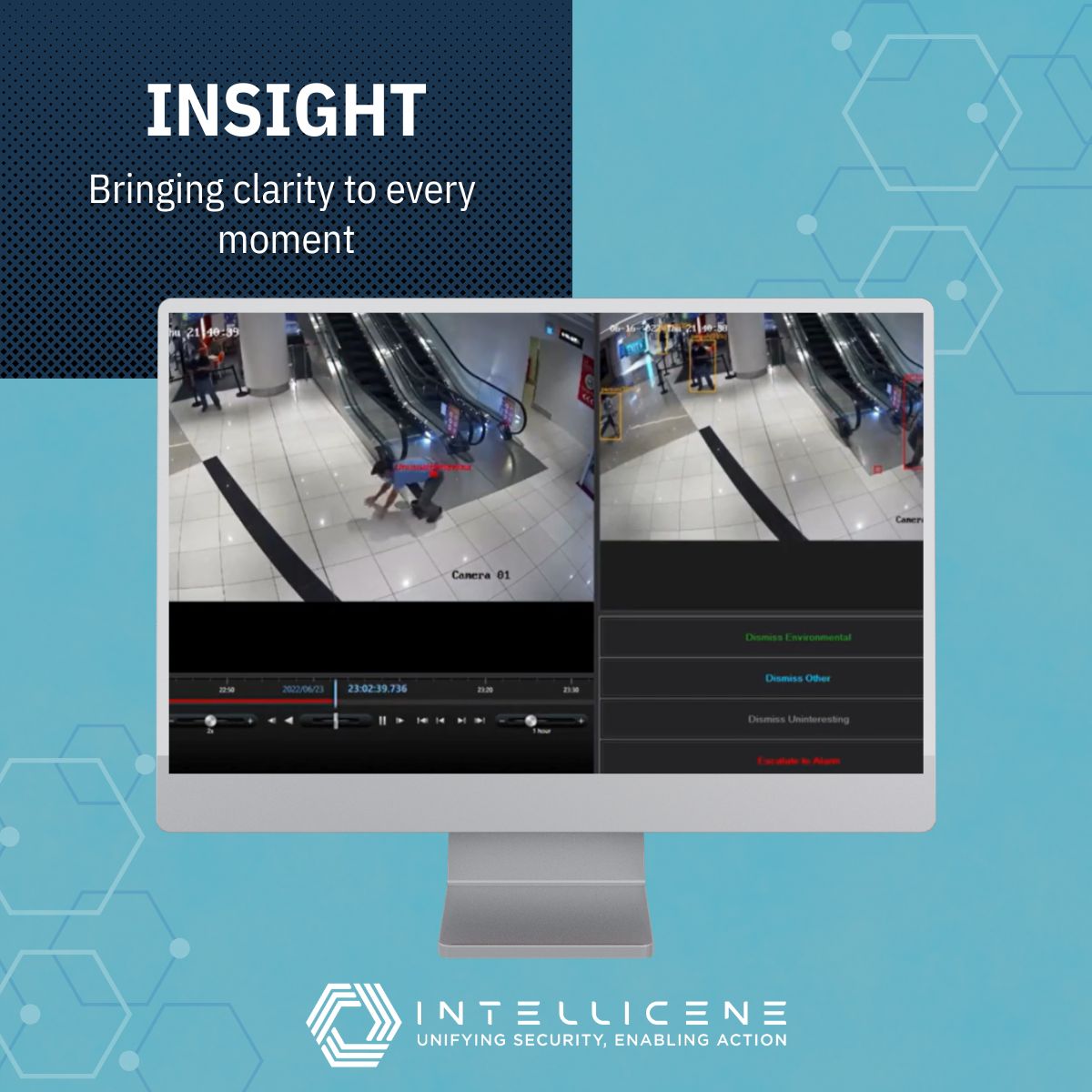 Intellicene's tweet photo. Security teams don’t need more alerts. They need the right ones.

Insight uses #AI to analyze video in real time and surface the moments that actually matter, helping teams stay focused and respond with more confidence. https://t.co/Z0Fh0NMoTs https://t.co/ApR0eFLg9K