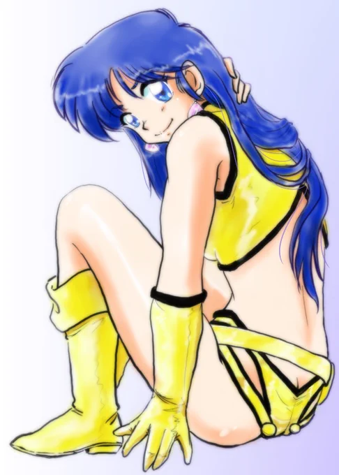 #このタグを見た人は自分の絵の太ももをのせる