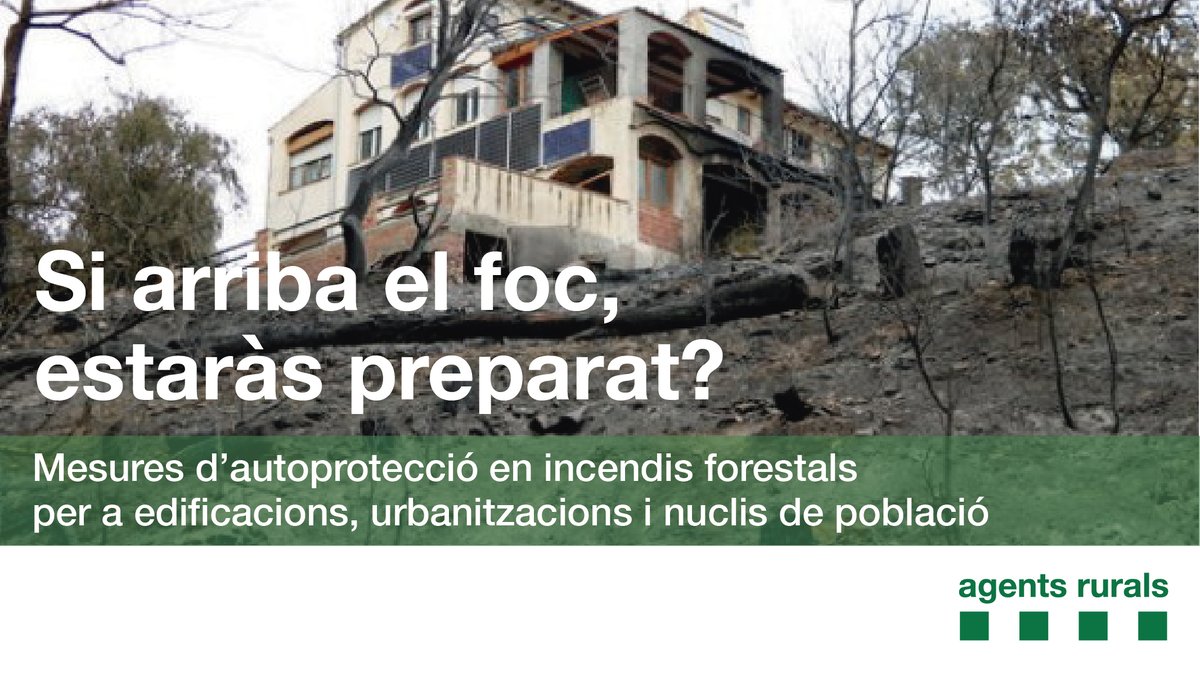 ADF172's tweet photo. Saps com tenir casa teva més protegida davant els incendis forestals? 

✅Teulada neta
✅2 metres sense vegetació al voltant de la façana
✅Franja de protecció, amb distància mínima entre arbres de 6 metres, sense que es toquin les capçades

Ara és el moment! #adfcat #prevencióIF https://t.co/DRXM6VrQvg