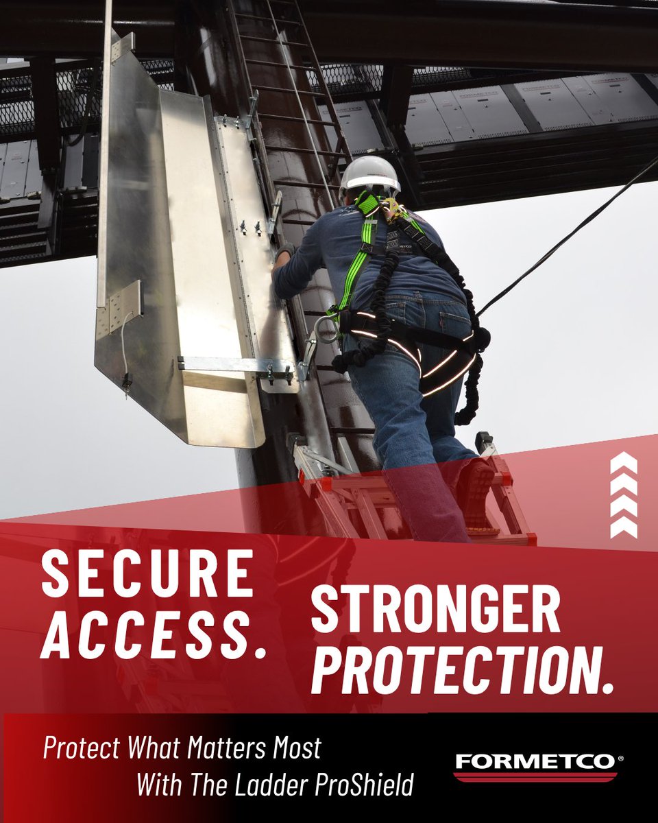 Formetco's tweet photo. Protect what matters most🔒
Unauthorized access to fixed ladders leads to security concerns that Formetco's Ladder ProShield can prevent. 

Read about it in OOH Today:https://t.co/tFamL748J0

#Security #formetco #hardware #LadderProShield https://t.co/lA6OoIEwg0