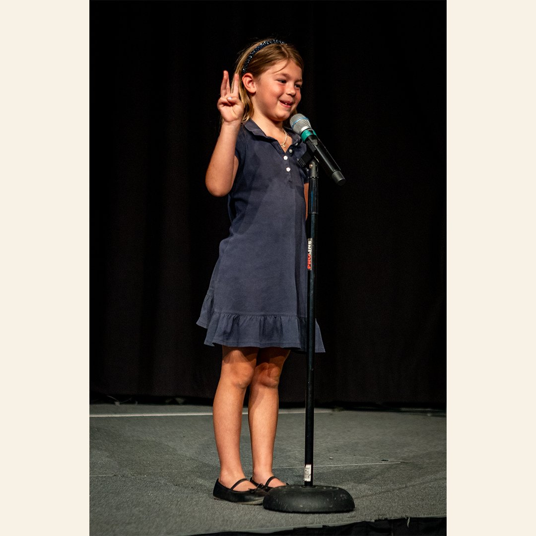 TrinityCCA's tweet photo. 🎤 Our Kindergarten students recently took the stage to present poetry they’ve been working so hard to learn and recite. From memorization to public speaking, these moments help build confidence and courage from an early age at Trinity. https://t.co/N5x02DFSfk