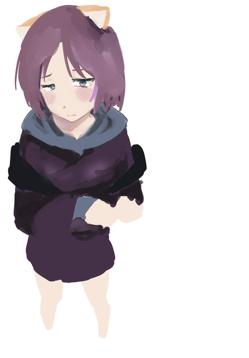 OnaWednesdaay's tweet photo. こまろが全然描き終わらないので、更に描き途中の彩葉を投下&amp;供養ｻｲﾅﾗ
これはこれで良い https://t.co/GJMTlA8INb