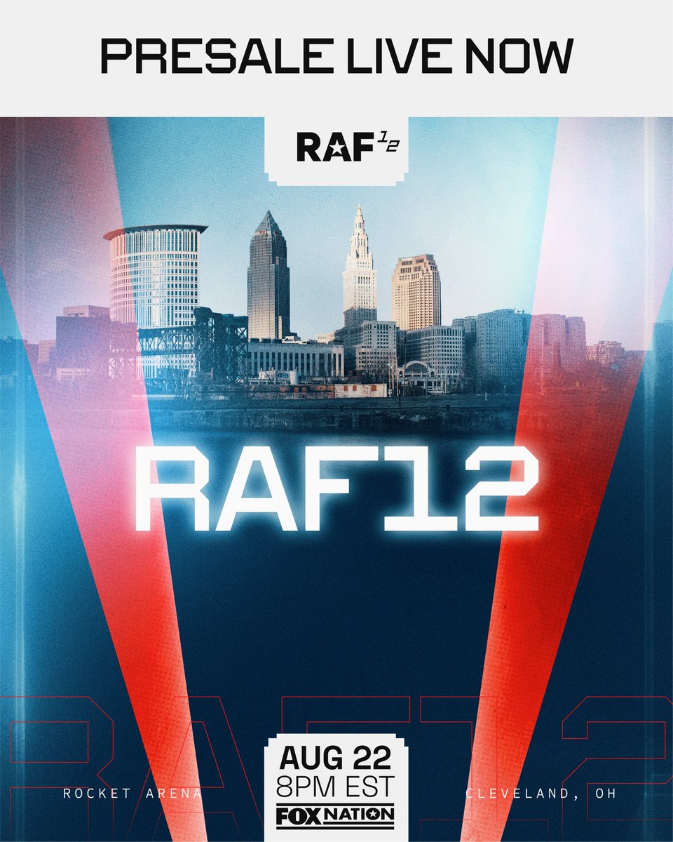 RAFWrestlingUSA's tweet photo. RAF12 PRESALE JUST DROPPED🔥

Ticket link in bio. https://t.co/pP6JLp7P53