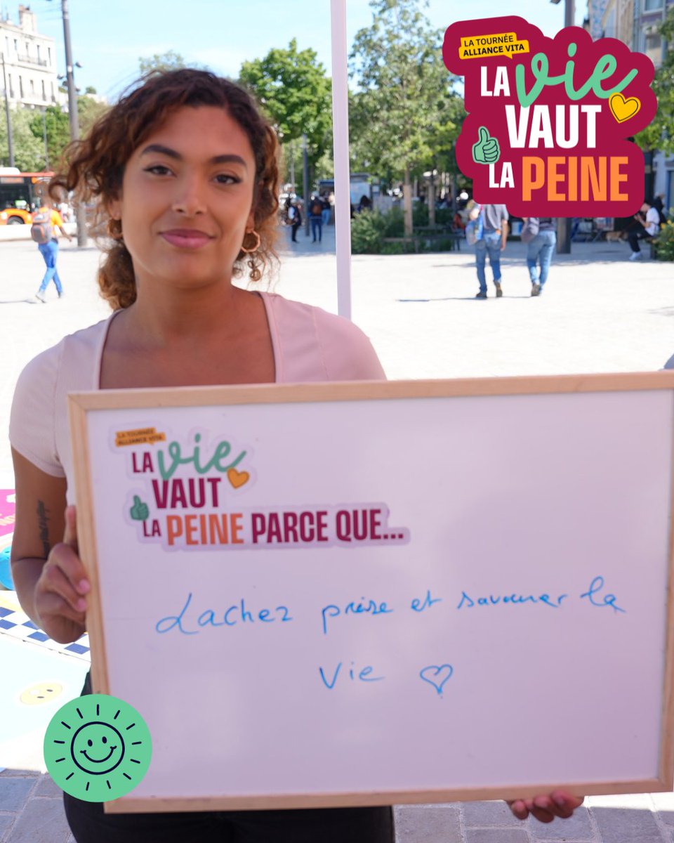 allianceVITA's tweet photo. "Vous diriez que la vie vaut la peine ... ? "  - "oui j’ai la chance d’être en vie!"

- "Se tourner vers les autres, c’est une bonne thérapie"

🌞 La vie vaut la peine à Marseille !
Les Marseillais se sont prêtés au jeu aujourd'hui avec Alliance VITA.

Prochaine ville : Toulouse, le 25 mai !

#lavievautlapeine #marseille