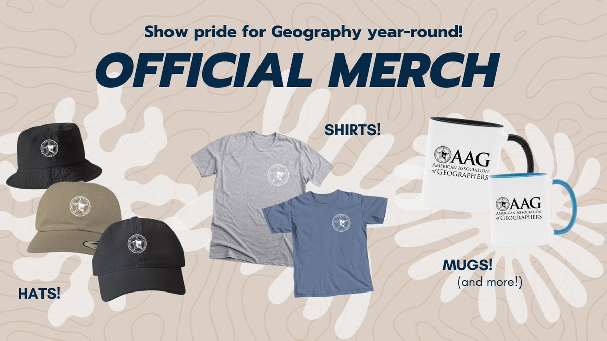 theAAG's tweet photo. Summer is here! Keep cool this Memorial Day and show off your love for geography with hats, short-sleeve shirts, and more: https://t.co/YSGYoifvwF https://t.co/uyHl7NHfIV