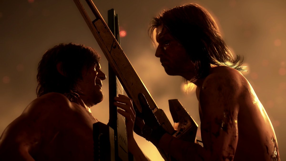 VideoVaughn's tweet photo. Death Stranding 2 starts way faster than the first one but liked how much more slow the first was. That said, the new traversal options were awesome I LOVE the Coffin Board. And the game is beautiful, the story is confusing but that's to be expected. I'm excited for the next game https://t.co/jfWQoIRug1