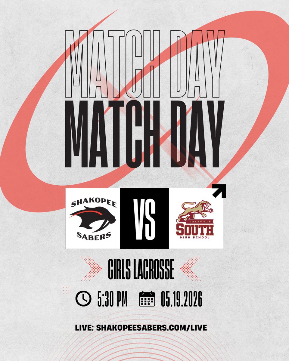 SabersLive's tweet photo. Starting at 5:30 PM 🥍 @ShakopeeGLax vs @GlaxSouth. Watch live: https://t.co/NV3DBhwNor

#ShakopeeSabers #MNHighSchool #GirlsLacrosse https://t.co/GMRs8XUR6O