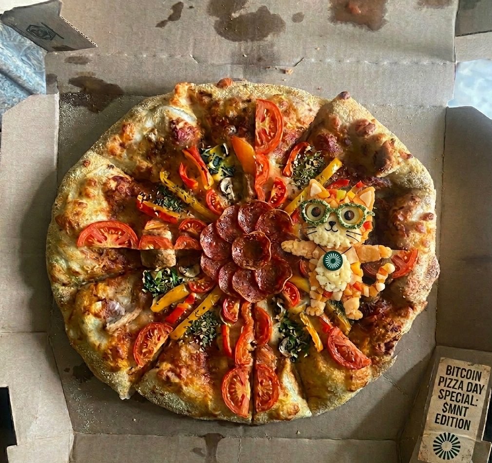 FatimaAbdul25's tweet photo. When your pizza order is so customized it becomes a Web3 art installation. ๐๐ธ Check out this special edition with a hand-sculpted food-art "intern" and $MNT logo on the box. It almost looks too good to eat!
#MantleNetwork #MNT https://t.co/RzTjJIvsgt