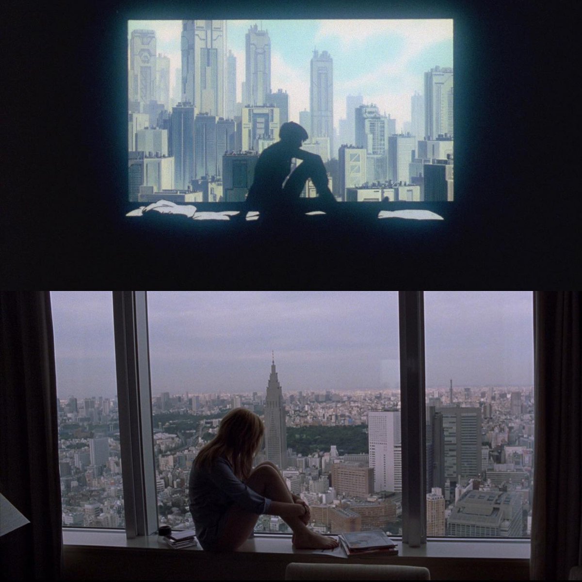 auteurhouse's tweet photo. Ghost in the Shell (1995) // Lost in Translation (2003) https://t.co/MKtz1xFKvb