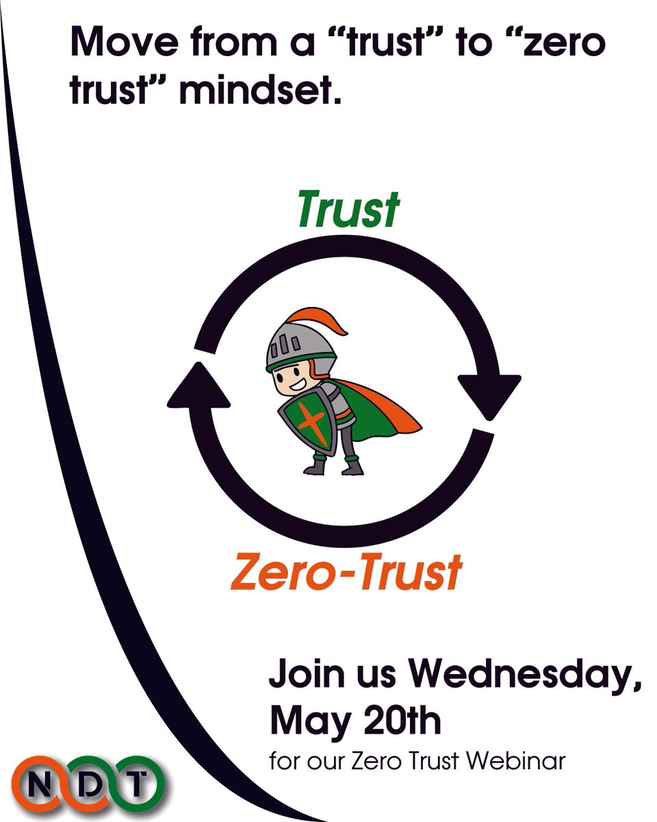 NorDutchTech's tweet photo. Zero trust means never assuming that anything inside or outside your network is safe, and only granting access on a need-to-know basis. This approach can significantly improve your data security and protect against modern cyberthreats. Sign up today! https://t.co/MczFQXYWG2 https://t.co/sFuiOhU0Xh