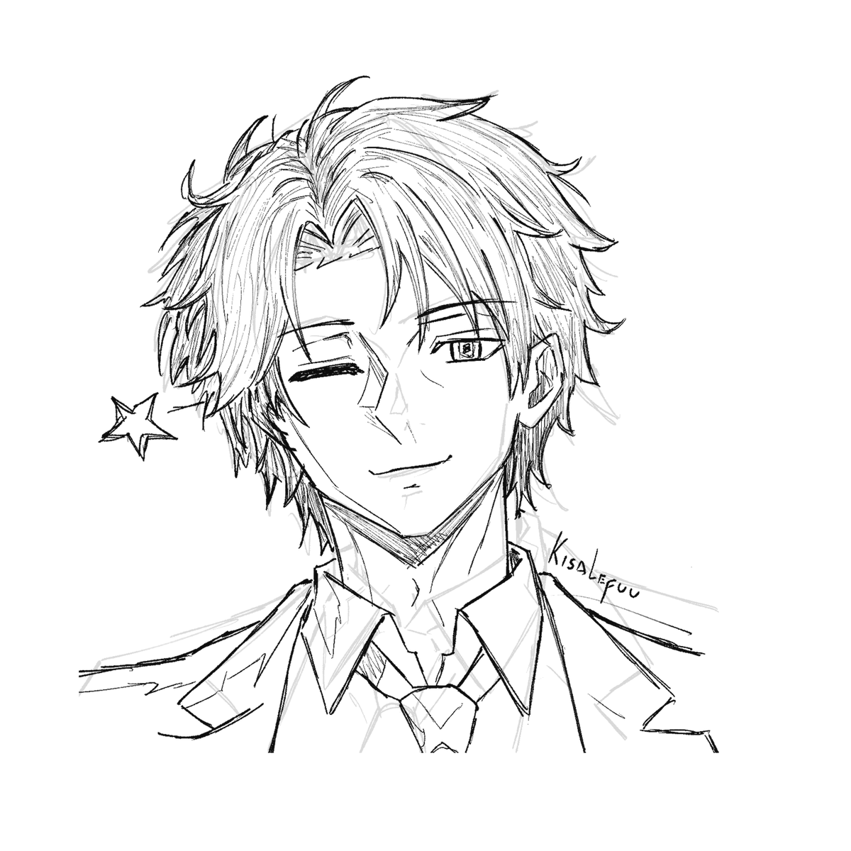 kisalefuu's tweet photo. Finished sketch commission for a client https://t.co/rRHGM8oP9c