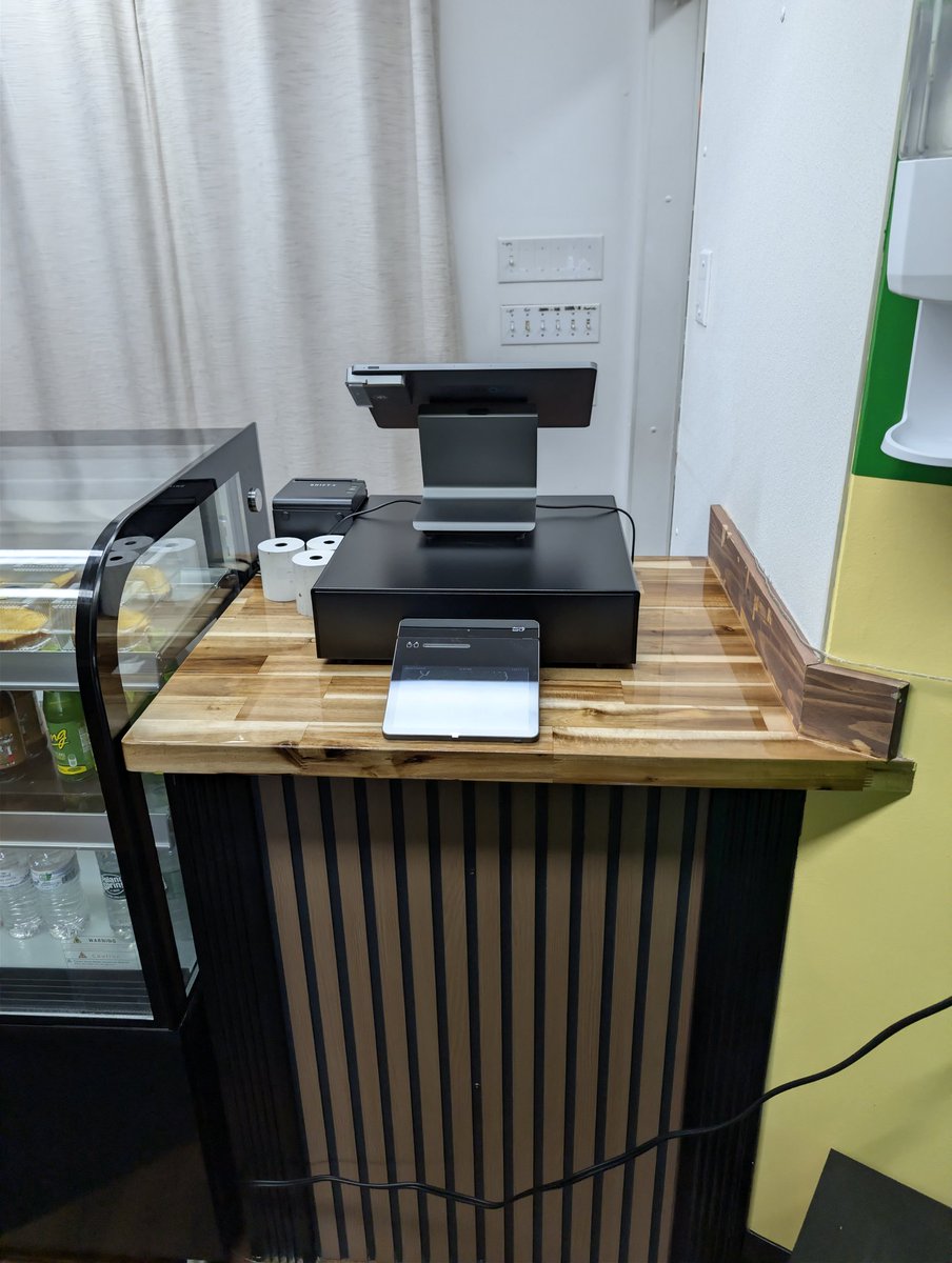 Shift4_Kyle's tweet photo. Jamaican taste in Burlington Vermont is having their grand opening on May 30th, they will be ready to save you some awesome Caribbean food with their new @Shift4 Dine POS system. With a sleek looking customer facing display showing their logo #Shift4 https://t.co/Xjauerec9T