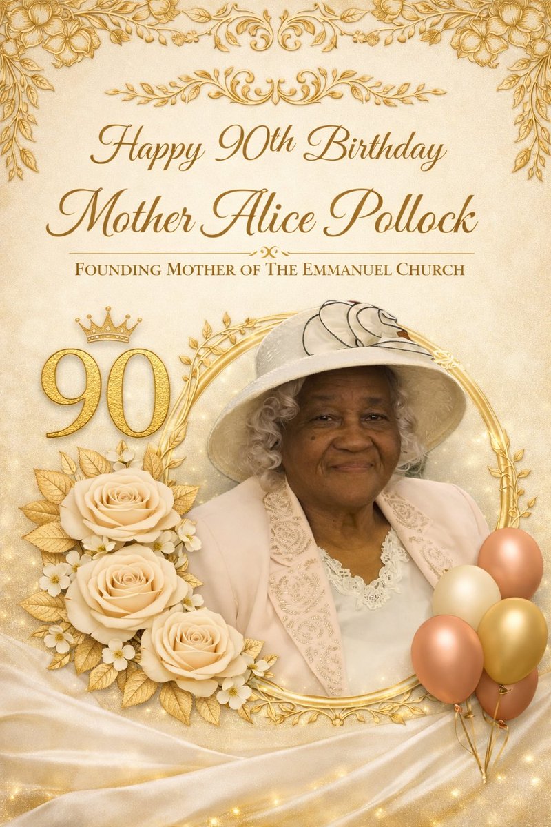 EC_Columbia's tweet photo. ✨Please join us in thanking God &amp; wishing our dear Mother A. Pollock a blessed and joyful birthday. We praise God for her unwavering faith, her steadfast love, &amp; her lifelong dedication to the Emmanuel movement. May the Lord continue to strengthen, keep, &amp; crown her with grace✨ https://t.co/Y3X6UfTBiH