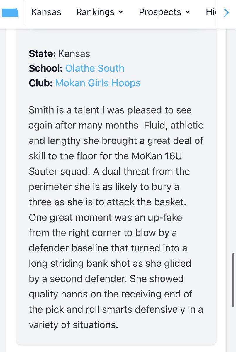 MacESmith_2028's tweet photo. Here are some of my highlights and a couple write-ups from the Kansas Clash tournament. I am grateful to have made the all tournament first team! 
Thank you for the write-ups @PrepGirlsHoops.
@MokanGirls @lonniesauter @OS_LadyFalconBB @nikhoffman14 https://t.co/UHKdKdojrw