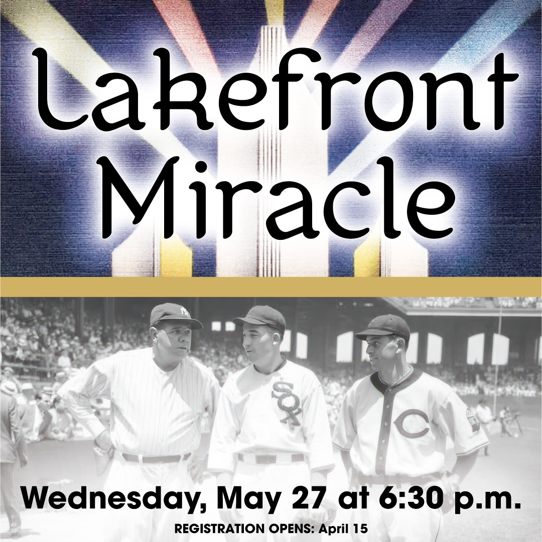 OrlandPkLibrary's tweet photo. Lakefront Miracle: The 1933 Chicago World's Fair and the First Baseball All-Star Game
Register here: https://t.co/fgxE6VBcrK https://t.co/l2cAuS5Wkf