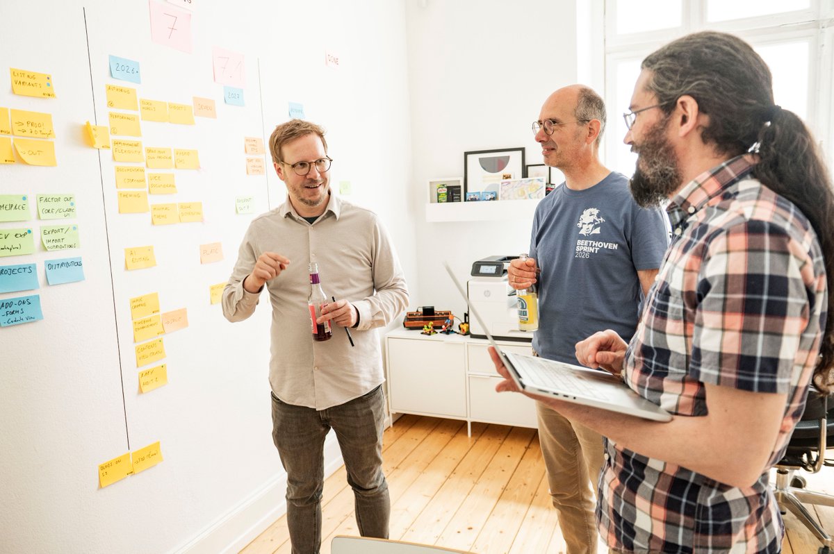 plone's tweet photo. Another productive day at Plone Beethoven Sprint in Bonn! Discussions on community recognition, Plone roadmap and AI integrations, and on top of that the official release of Plone 6.2 🎉 🏆️

#plone #plone6 #volto #opensource #community #sprint #Python #React #CMS #roadmap #bonn https://t.co/jYEORskKCi