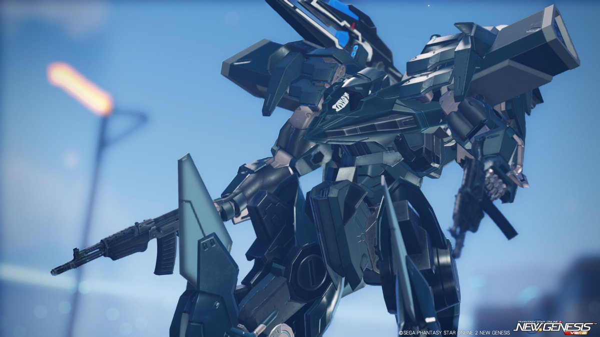 bata73041408's tweet photo. ARMORED CORE fAのステイシス 再現・・・です。

9鯖でアーマードコア再現の話があって組んだやつです。

頭部や肩位置が独特な機体なので、頭部は丸ごと偽造＋肩位置は高く見えるようにしてます。足も前傾姿勢ぽっくなるように。

最初からわかってたけどコスト不足ry

#PSO2NGS_SS
#キャストはいいぞ https://t.co/jyYrqfDYtM