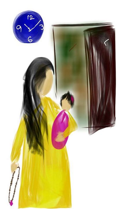 iVeeta's tweet photo. Art of the Day! "Mother- is a Praying Mother for life". View at: https://t.co/uxWJFp9CdE https://t.co/3zfnkOzf43