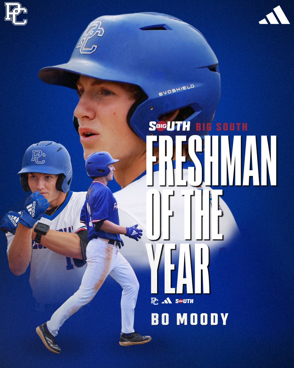 BlueHoseBSB's tweet photo. 𝐁𝐨 𝐊𝐧𝐨𝐰𝐬. 🫡

Bo Moody is your 2026 @BigSouthSports Freshman of the Year‼️

#GoBlueHose https://t.co/lmwRlcvguO