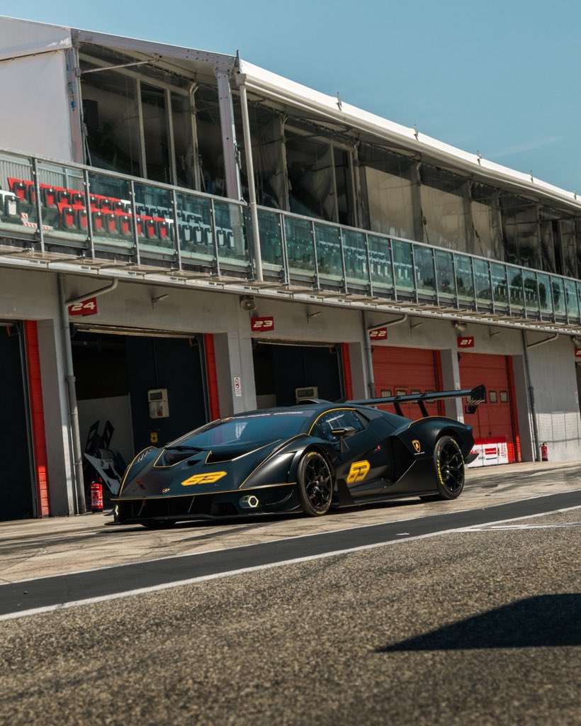 LamborghiniSC's tweet photo. Pure racing, without compromise.
Lamborghini Essenza SCV12 is more than a car, it’s an exclusive program created by Lamborghini Squadra Corse, designed to deliver the ultimate track experience for a select few. his year, our journey began in Imola! https://t.co/rwURJ5zt6Q
