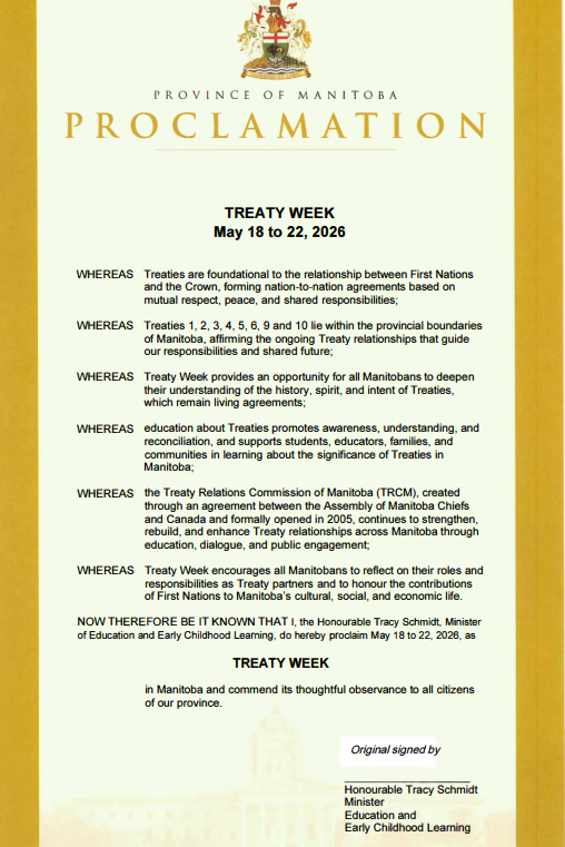 rrvsd1's tweet photo. As we observe Treaty Week in MB, let’s reflect on our roles as Treaty partners and honour the vital contributions of First Nations to our province.

Discover learning resources and community events happening this week: https://t.co/yfIXsziMfy https://t.co/ztjwrSRRJ7