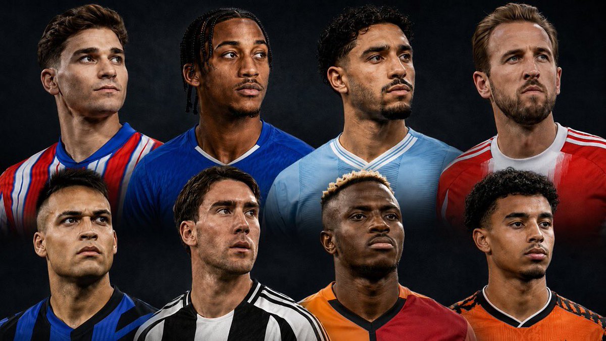 CuleColors's tweet photo. Out of all these 9 names to replace Lewy, Omar Marmoush is the absolute dream, and Osimhen is the most realistic. If the board goes for Joao Pedro, we are officially accepting mediocrity. We need a killer, not another experiment. Who are you banking on? https://t.co/o3HU5MYZkI