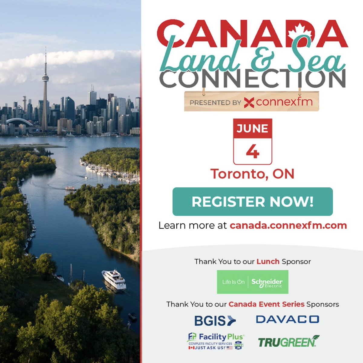 FacilityPlusCo's tweet photo. Be sure to lock in your spot at the @ConnexFM Land &amp; Sea Connection in Toronto on June 4!

A behind-the-scenes look at facility management inside the Rogers Centre, followed by an evening cruise on Lake Ontario.

We are proud to be sponsoring this event - hope to see you there! https://t.co/2XkgmX0DCY
